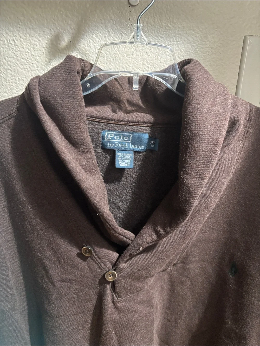 Polo by Ralph Lauren Men's Brown Pullover 3XB